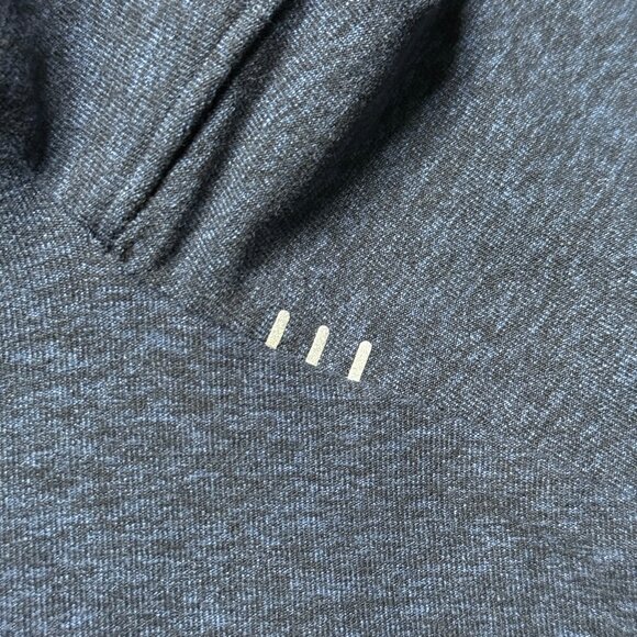Lululemon Men's Surge Warm Reflective 1/2 Zip - Navy - Picture 4 of 8
